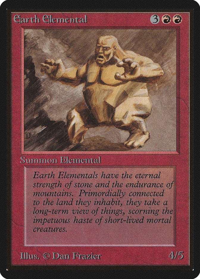 Earth Elemental [Beta Edition] MTG Single Magic: The Gathering    | Red Claw Gaming