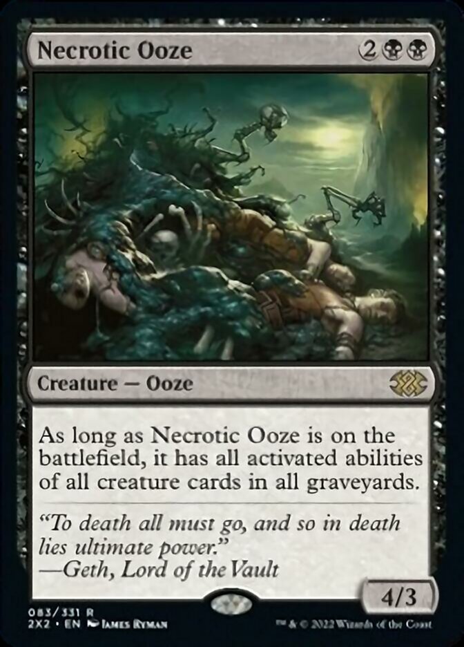 Necrotic Ooze [Double Masters 2022] MTG Single Magic: The Gathering    | Red Claw Gaming
