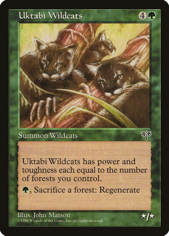 Uktabi Wildcats [Mirage] MTG Single Magic: The Gathering    | Red Claw Gaming