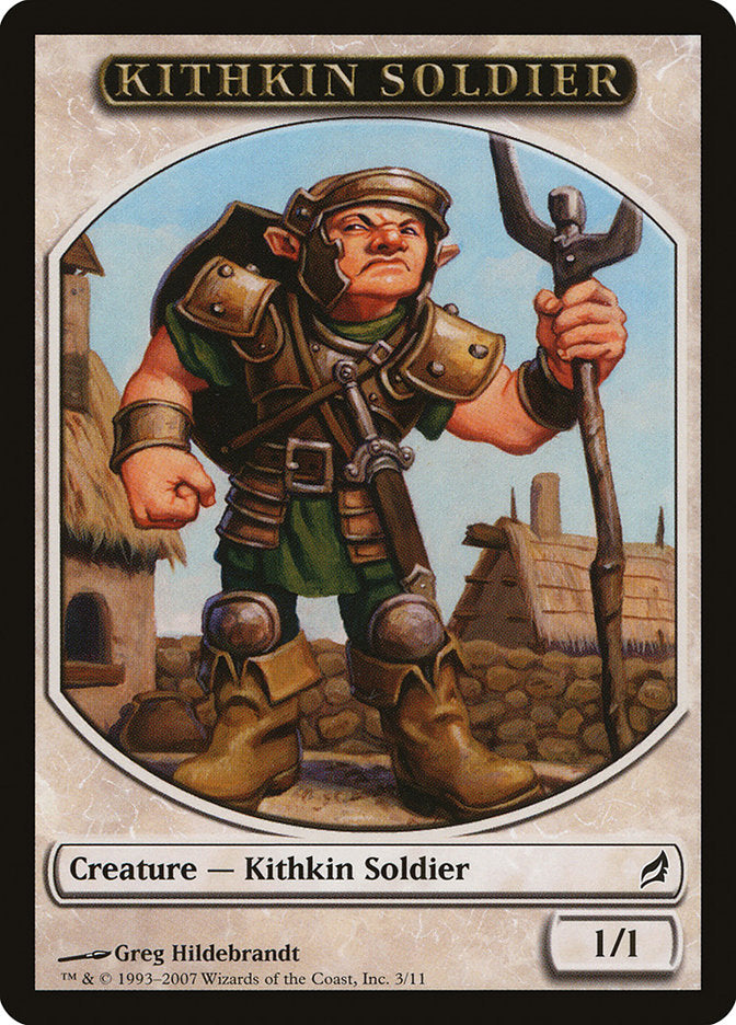 Kithkin Soldier Token [Lorwyn Tokens] MTG Single Magic: The Gathering    | Red Claw Gaming