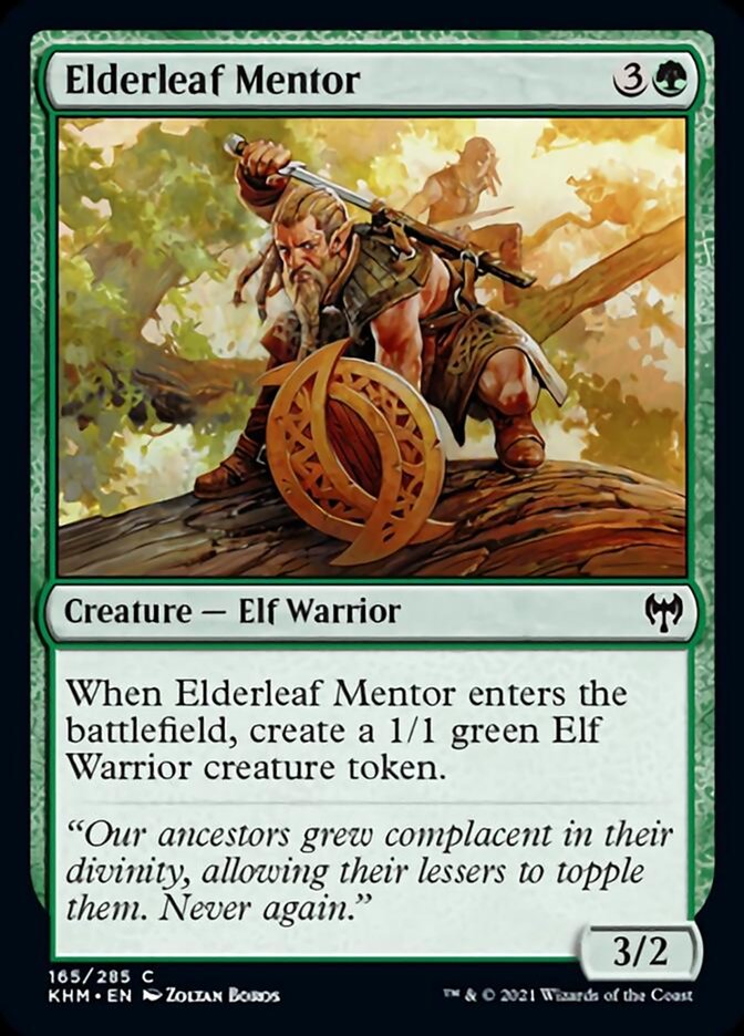 Elderleaf Mentor [Kaldheim] MTG Single Magic: The Gathering    | Red Claw Gaming