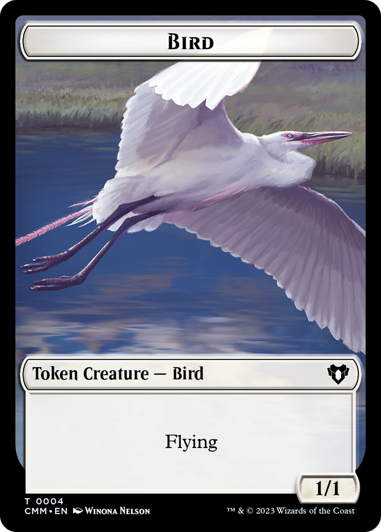 Copy (54) // Bird Double-Sided Token [Commander Masters Tokens] MTG Single Magic: The Gathering    | Red Claw Gaming