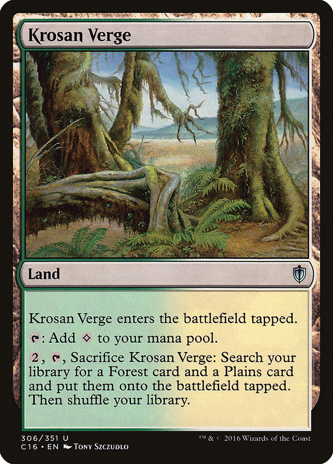 Krosan Verge [Commander 2016] MTG Single Magic: The Gathering    | Red Claw Gaming