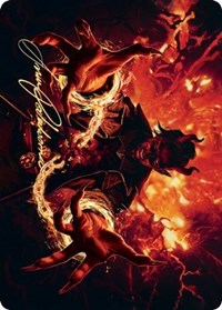 Tibalt's Trickery Art Card (Gold-Stamped Signature) [Kaldheim Art Series] MTG Single Magic: The Gathering    | Red Claw Gaming