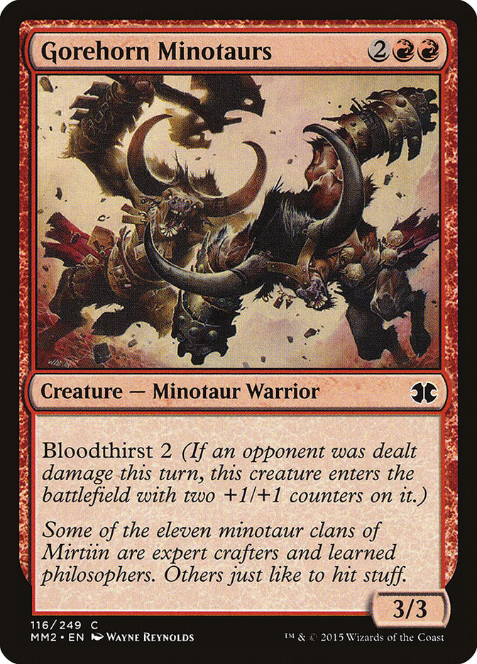 Gorehorn Minotaurs [Modern Masters 2015] MTG Single Magic: The Gathering    | Red Claw Gaming