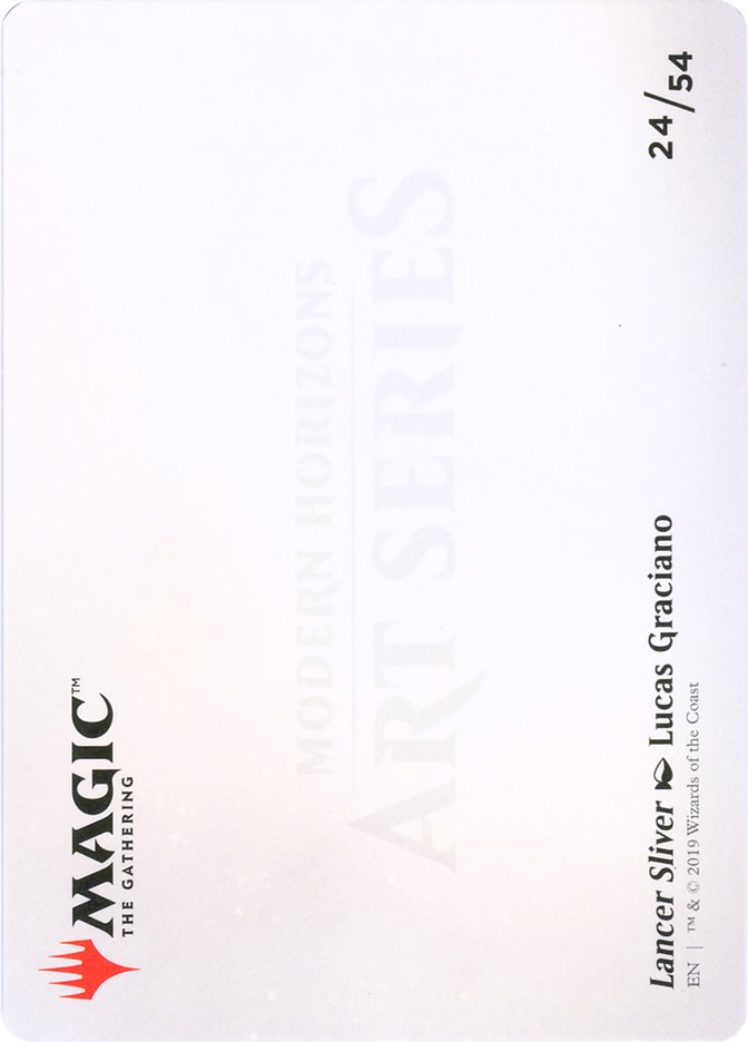 Lancer Sliver // Lancer Sliver [Modern Horizons Art Series] MTG Single Magic: The Gathering    | Red Claw Gaming