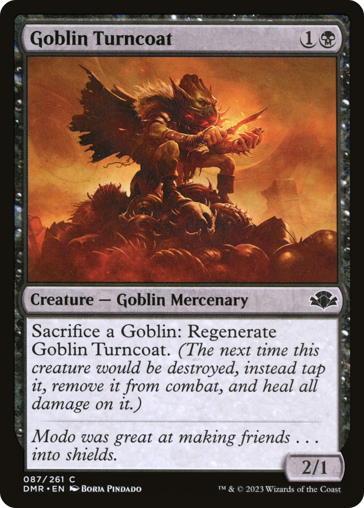 Goblin Turncoat [Dominaria Remastered] MTG Single Magic: The Gathering    | Red Claw Gaming