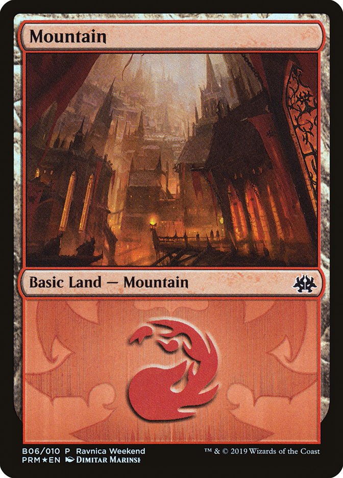 Mountain (B06) [Ravnica Allegiance Guild Kit] MTG Single Magic: The Gathering    | Red Claw Gaming