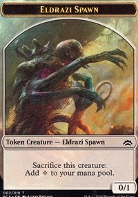 Eldrazi Spawn (002) // Eldrazi Double-Sided Token [Planechase Anthology Tokens] MTG Single Magic: The Gathering    | Red Claw Gaming
