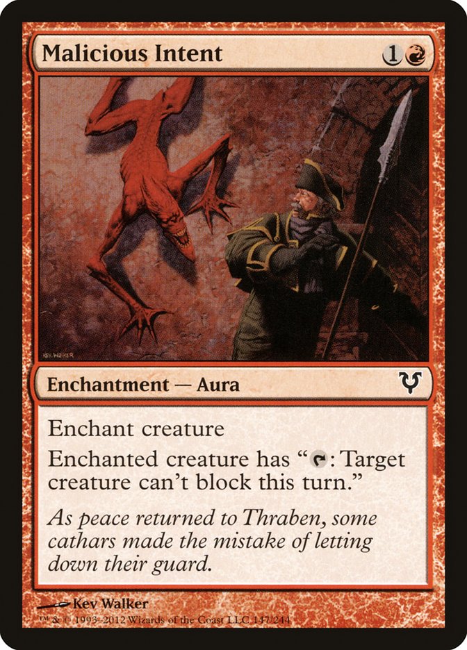 Malicious Intent [Avacyn Restored] MTG Single Magic: The Gathering    | Red Claw Gaming