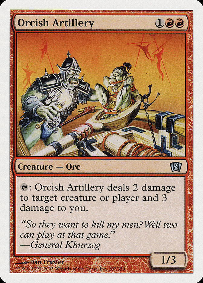 Orcish Artillery [Eighth Edition] MTG Single Magic: The Gathering    | Red Claw Gaming