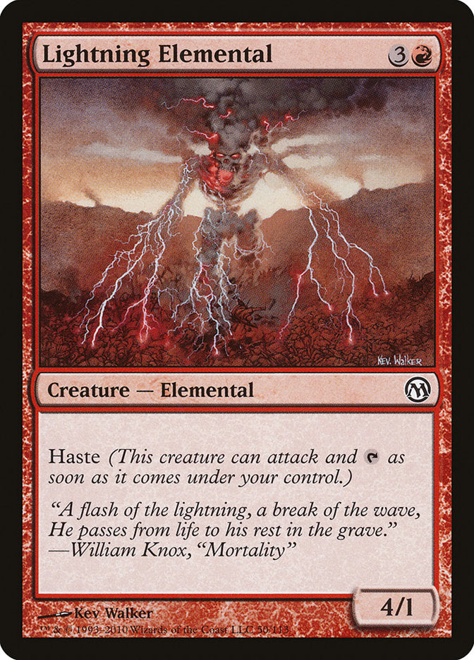 Lightning Elemental [Duels of the Planeswalkers] MTG Single Magic: The Gathering    | Red Claw Gaming