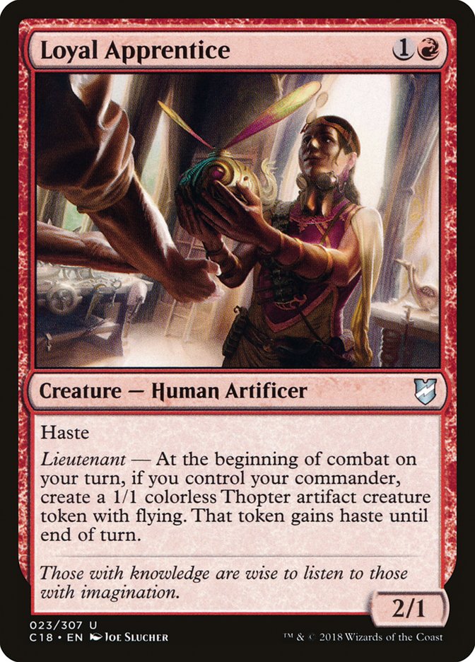 Loyal Apprentice [Commander 2018] MTG Single Magic: The Gathering    | Red Claw Gaming