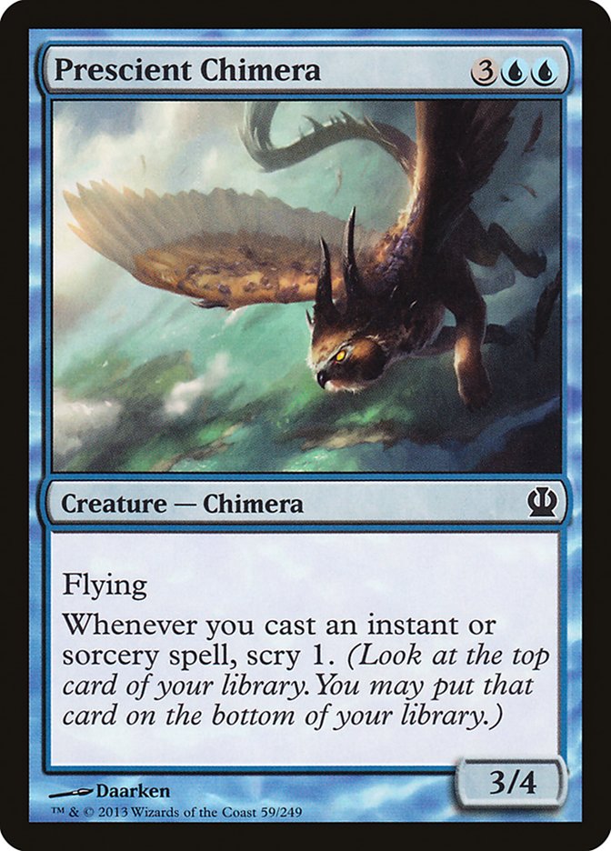 Prescient Chimera [Theros] MTG Single Magic: The Gathering    | Red Claw Gaming