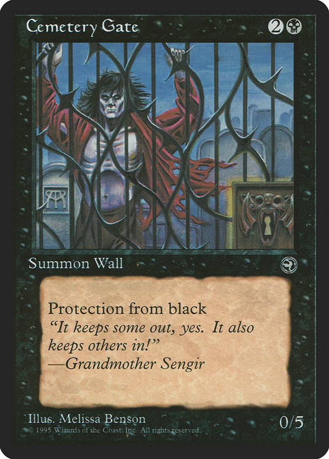 Cemetery Gate (Grandmother Sengir Flavor Text) [Homelands] MTG Single Magic: The Gathering    | Red Claw Gaming