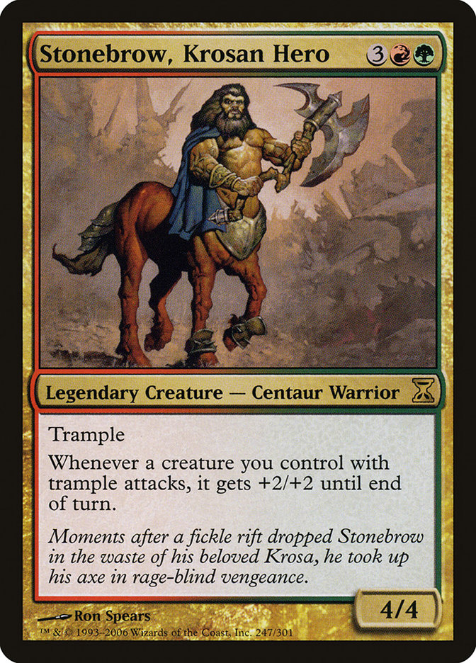 Stonebrow, Krosan Hero [Time Spiral] MTG Single Magic: The Gathering    | Red Claw Gaming