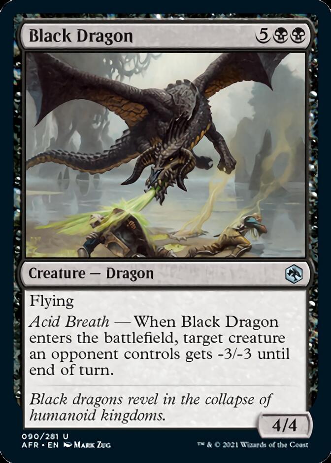 Black Dragon [Dungeons & Dragons: Adventures in the Forgotten Realms] MTG Single Magic: The Gathering    | Red Claw Gaming