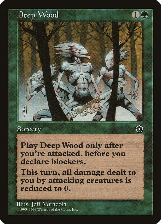 Deep Wood [Portal Second Age] MTG Single Magic: The Gathering    | Red Claw Gaming