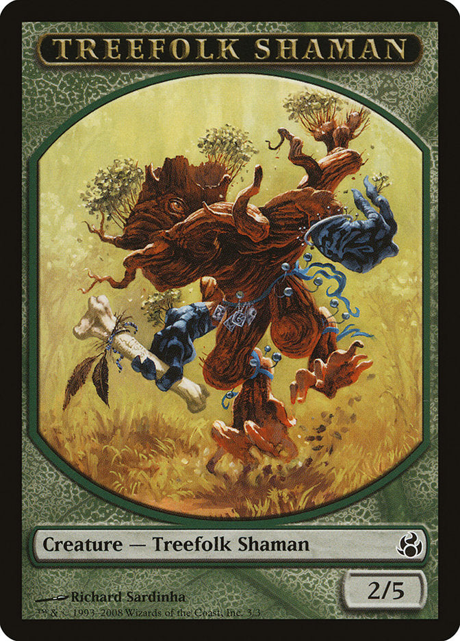 Treefolk Shaman Token [Morningtide Tokens] MTG Single Magic: The Gathering    | Red Claw Gaming