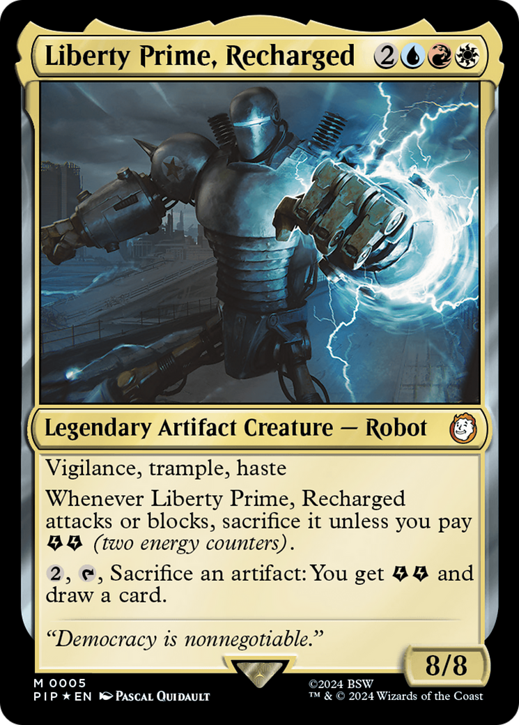 Liberty Prime, Recharged [Fallout] MTG Single Magic: The Gathering    | Red Claw Gaming