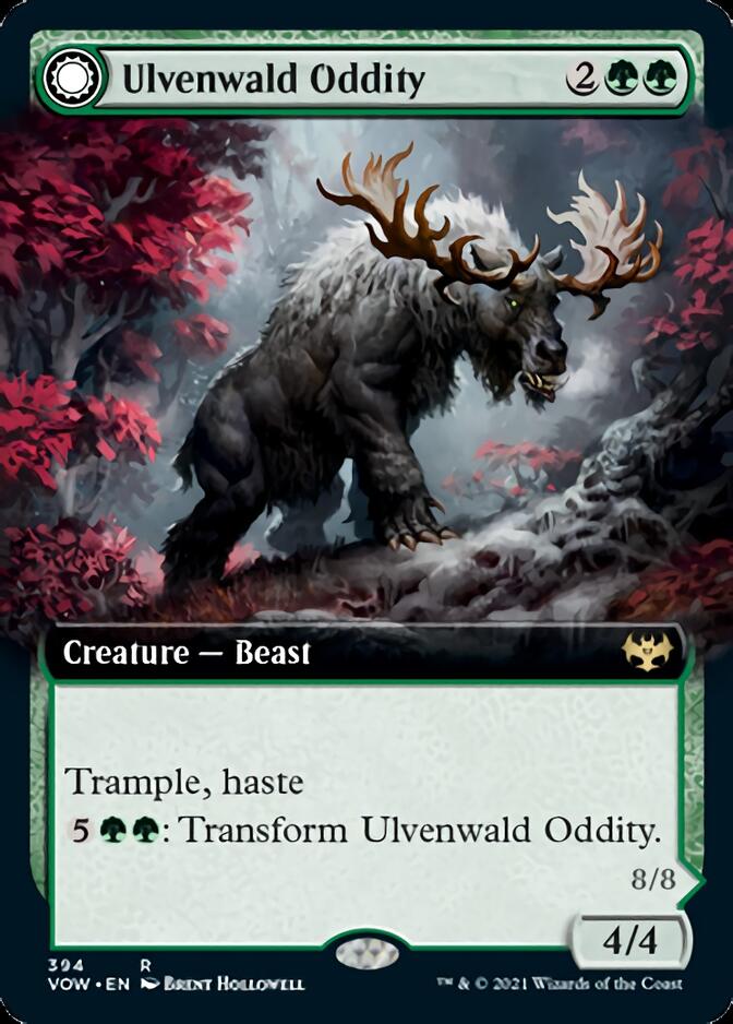 Ulvenwald Oddity // Ulvenwald Behemoth (Extended Art) [Innistrad: Crimson Vow] MTG Single Magic: The Gathering    | Red Claw Gaming