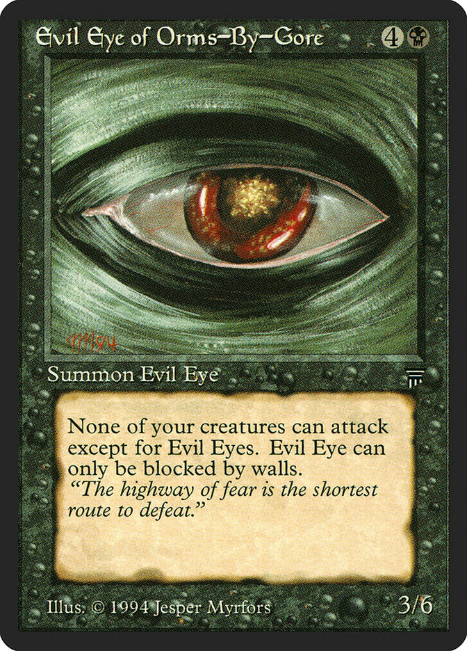 Evil Eye of Orms-by-Gore [Legends] MTG Single Magic: The Gathering    | Red Claw Gaming