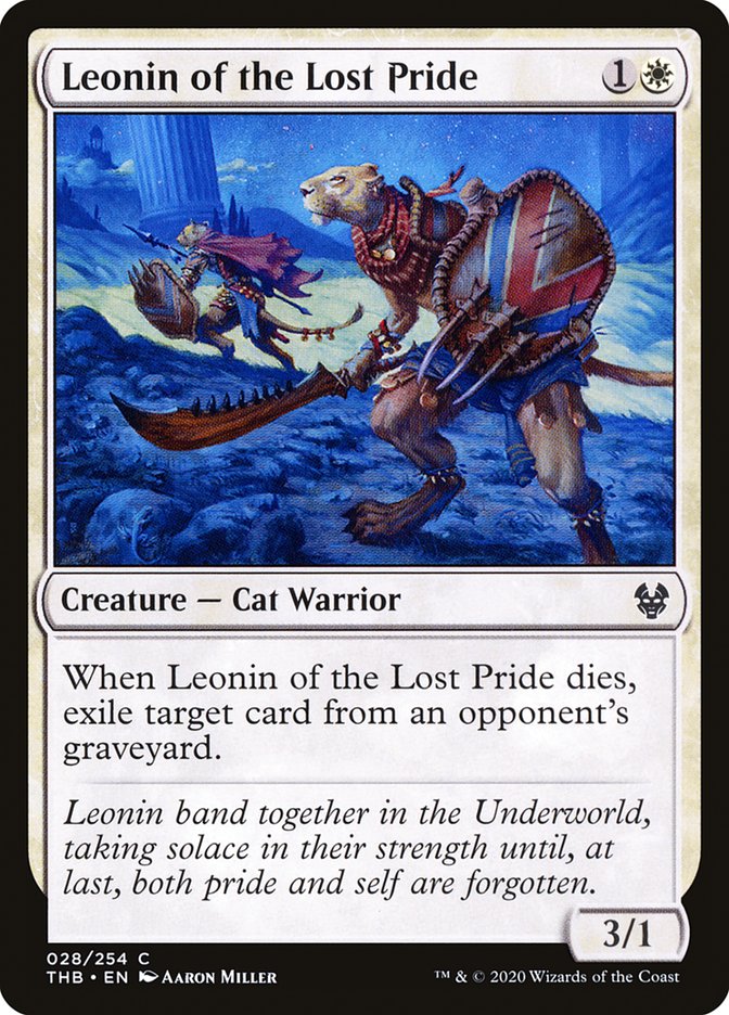 Leonin of the Lost Pride [Theros Beyond Death] MTG Single Magic: The Gathering    | Red Claw Gaming