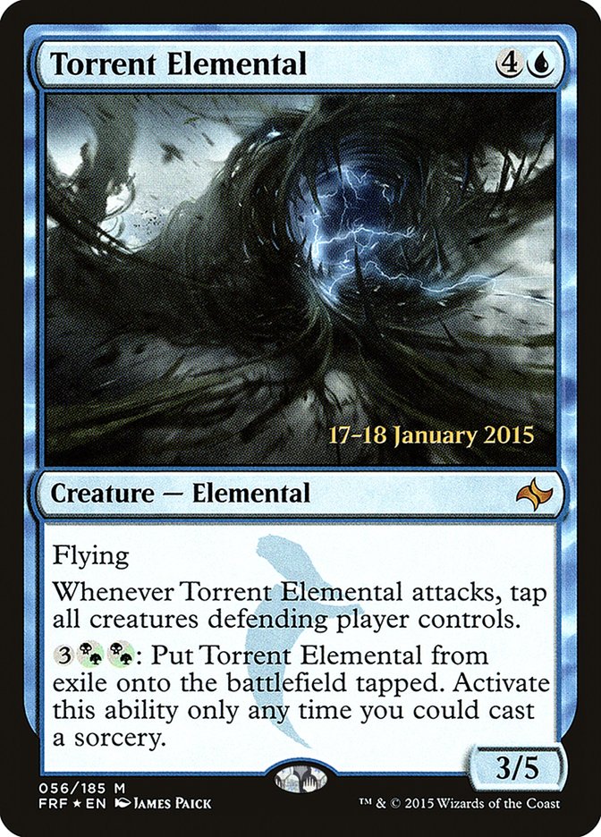 Torrent Elemental [Fate Reforged Prerelease Promos] MTG Single Magic: The Gathering    | Red Claw Gaming