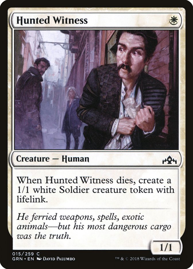 Hunted Witness [Guilds of Ravnica] MTG Single Magic: The Gathering    | Red Claw Gaming
