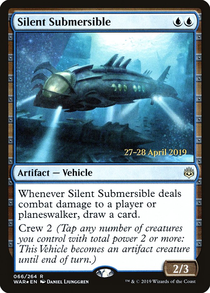 Silent Submersible [War of the Spark Prerelease Promos] MTG Single Magic: The Gathering    | Red Claw Gaming
