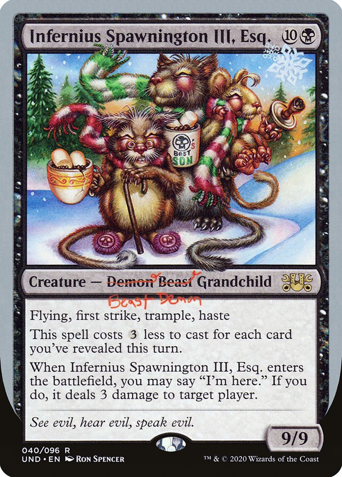 Infernius Spawnington III, Esq. [Unsanctioned] MTG Single Magic: The Gathering    | Red Claw Gaming