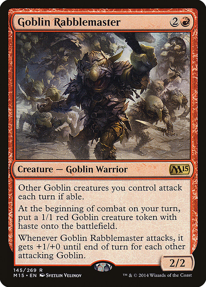 Goblin Rabblemaster [Magic 2015] MTG Single Magic: The Gathering    | Red Claw Gaming