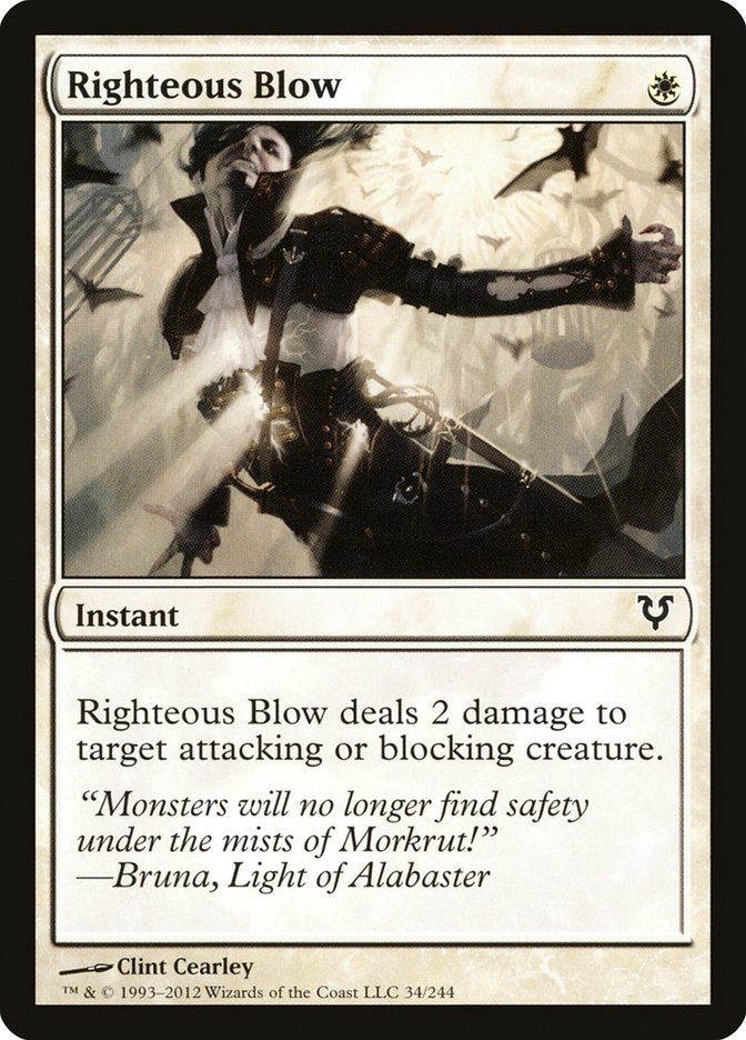 Righteous Blow [Avacyn Restored] MTG Single Magic: The Gathering    | Red Claw Gaming