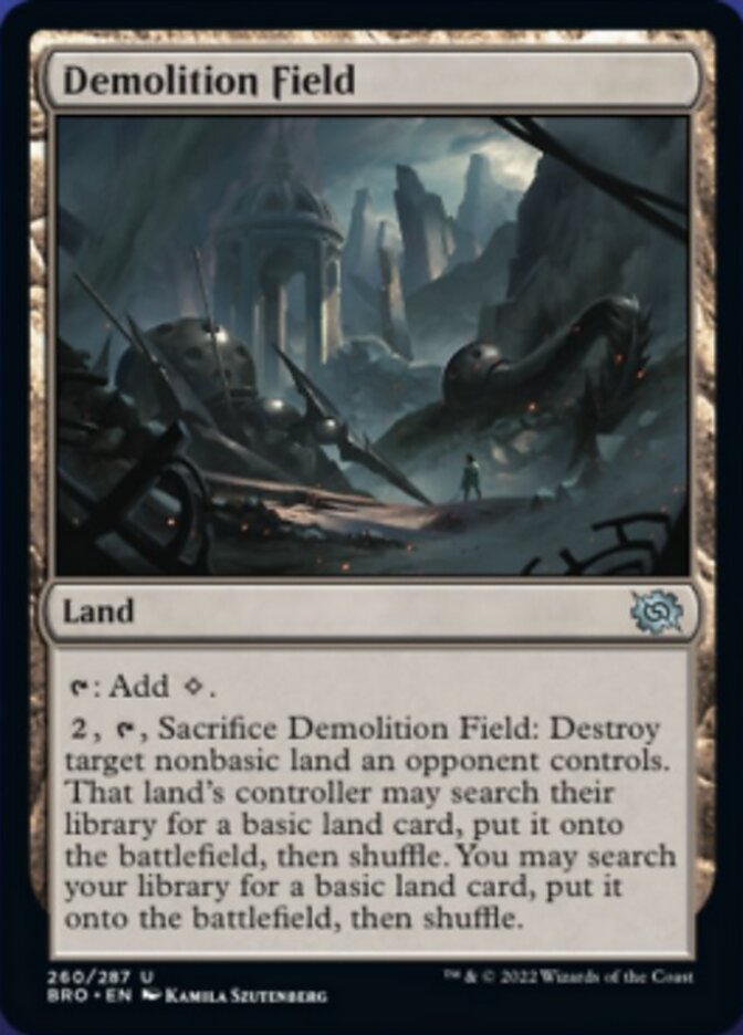 Demolition Field [The Brothers' War] MTG Single Magic: The Gathering    | Red Claw Gaming