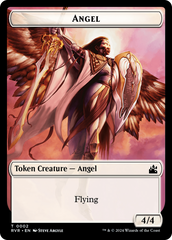 Saproling // Angel (0002) Double-Sided Token [Ravnica Remastered Tokens] MTG Single Magic: The Gathering    | Red Claw Gaming
