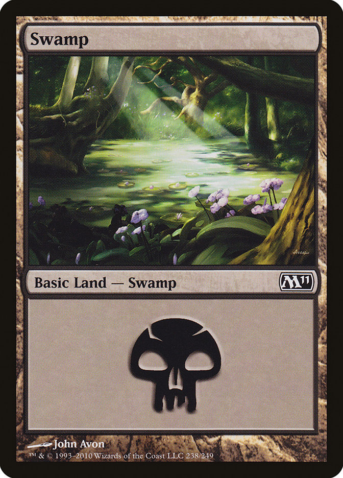 Swamp (238) [Magic 2011] MTG Single Magic: The Gathering    | Red Claw Gaming