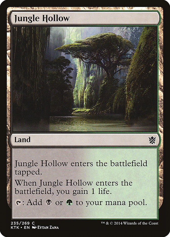 Jungle Hollow [Khans of Tarkir] MTG Single Magic: The Gathering    | Red Claw Gaming