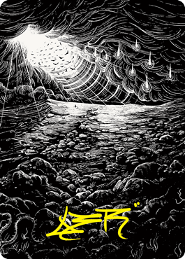 Plains 2 Art Card (Gold-Stamped Signature) [Innistrad: Crimson Vow Art Series] MTG Single Magic: The Gathering    | Red Claw Gaming