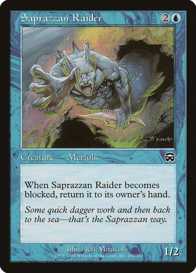 Saprazzan Raider [Mercadian Masques] MTG Single Magic: The Gathering    | Red Claw Gaming