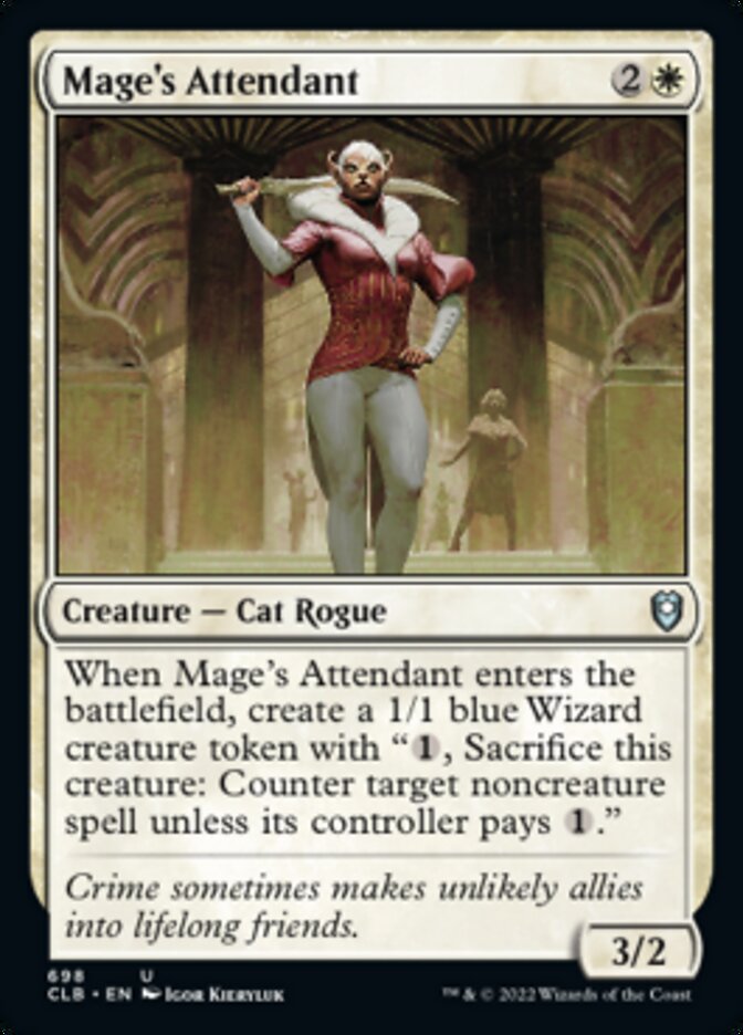 Mage's Attendant [Commander Legends: Battle for Baldur's Gate] MTG Single Magic: The Gathering    | Red Claw Gaming