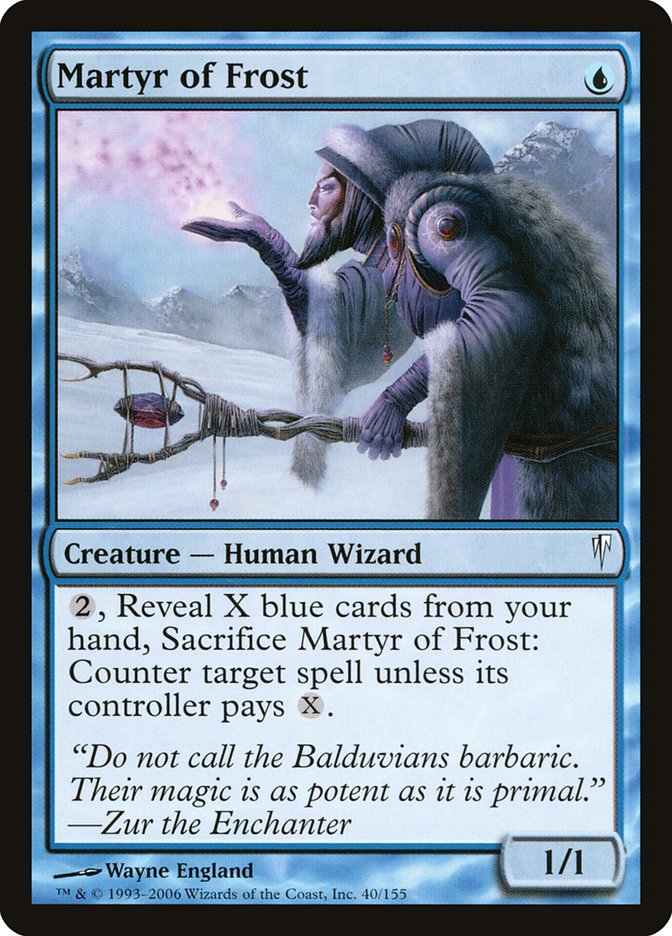 Martyr of Frost [Coldsnap] MTG Single Magic: The Gathering    | Red Claw Gaming