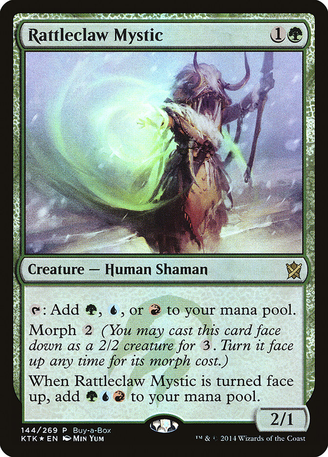 Rattleclaw Mystic (Buy-A-Box) [Khans of Tarkir Promos] MTG Single Magic: The Gathering    | Red Claw Gaming