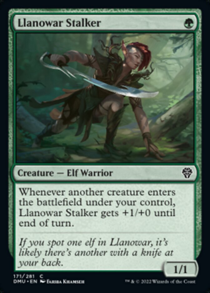 Llanowar Stalker [Dominaria United] MTG Single Magic: The Gathering    | Red Claw Gaming