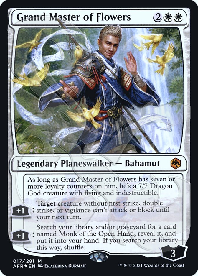 Grand Master of Flowers (Ampersand Promo) [Dungeons & Dragons: Adventures in the Forgotten Realms Promos] MTG Single Magic: The Gathering    | Red Claw Gaming
