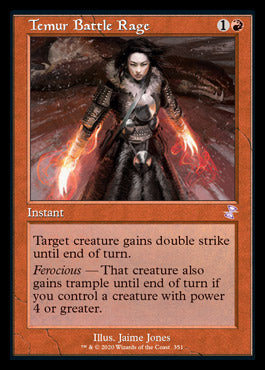 Temur Battle Rage (Timeshifted) [Time Spiral Remastered] MTG Single Magic: The Gathering    | Red Claw Gaming