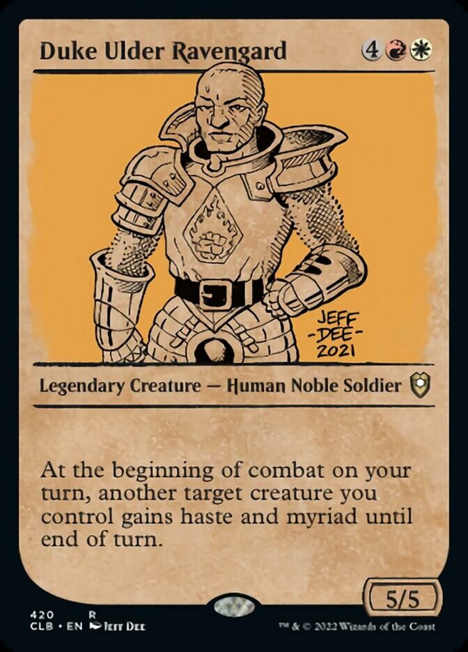Duke Ulder Ravengard (Showcase) [Commander Legends: Battle for Baldur's Gate] MTG Single Magic: The Gathering    | Red Claw Gaming
