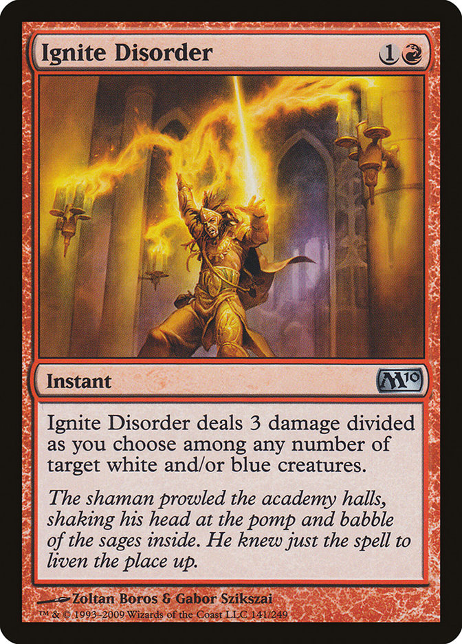 Ignite Disorder [Magic 2010] MTG Single Magic: The Gathering    | Red Claw Gaming