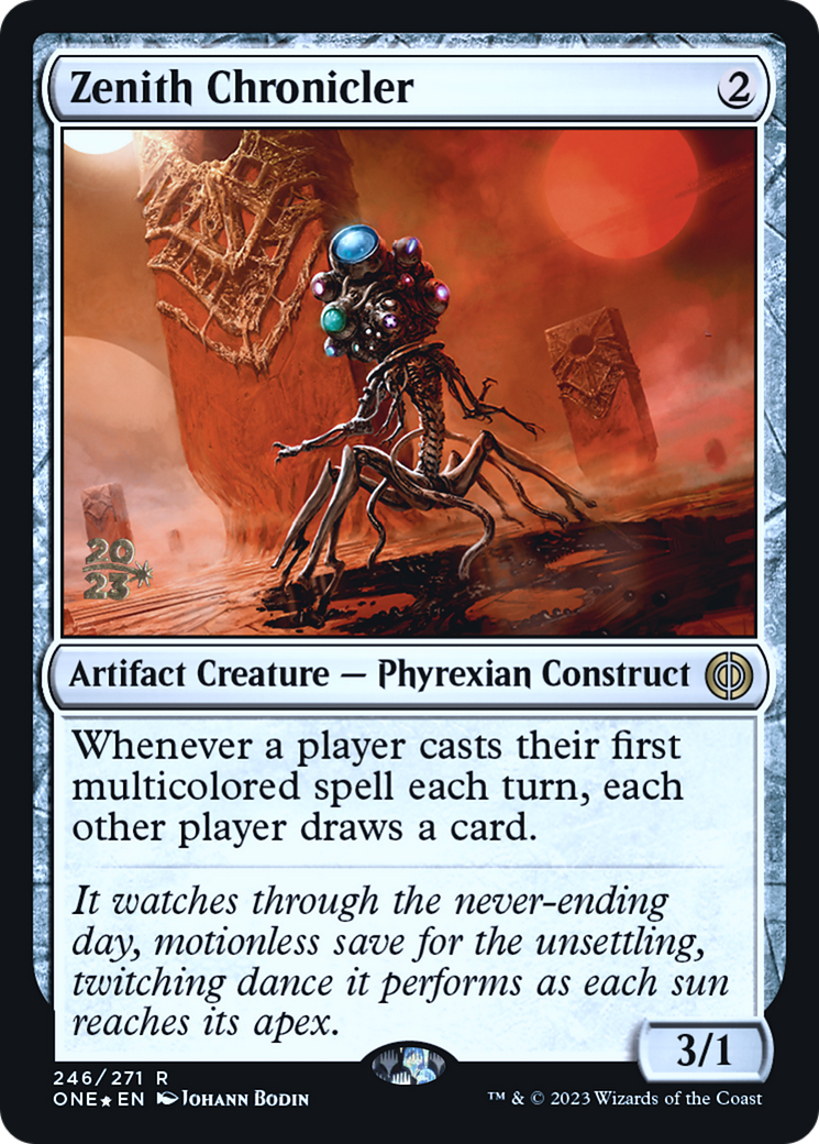 Zenith Chronicler [Phyrexia: All Will Be One Prerelease Promos] MTG Single Magic: The Gathering    | Red Claw Gaming