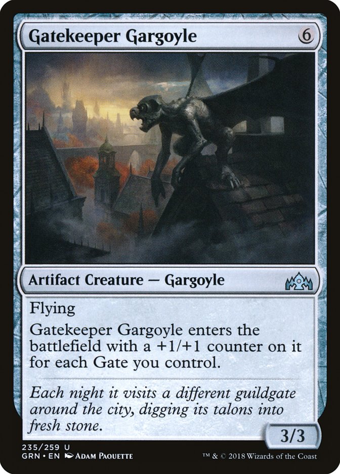 Gatekeeper Gargoyle [Guilds of Ravnica] MTG Single Magic: The Gathering    | Red Claw Gaming