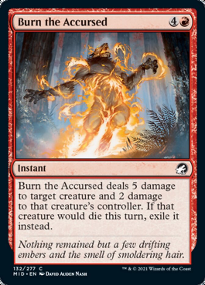 Burn the Accursed [Innistrad: Midnight Hunt] MTG Single Magic: The Gathering    | Red Claw Gaming